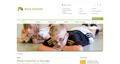 Desktop Screenshot of klinikhochried.de
